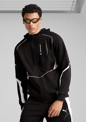 PUMA Siyah Erkek Bmw Mms Baskılı Sweatshirt