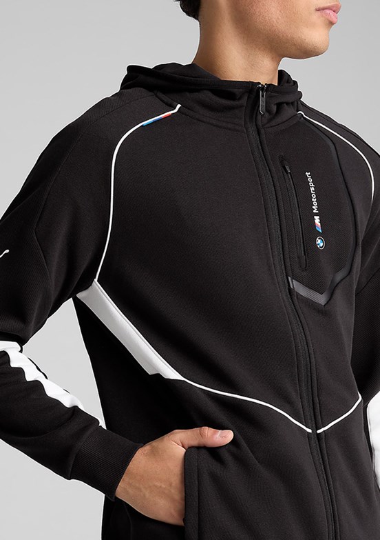 PUMA Siyah Erkek Bmw Mms Baskılı Sweatshirt