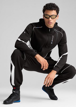 PUMA Siyah Erkek Bmw Mms Baskılı Sweatshirt