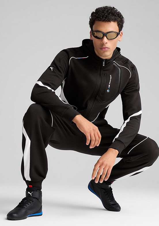 PUMA Siyah Erkek Bmw Mms Baskılı Sweatshirt