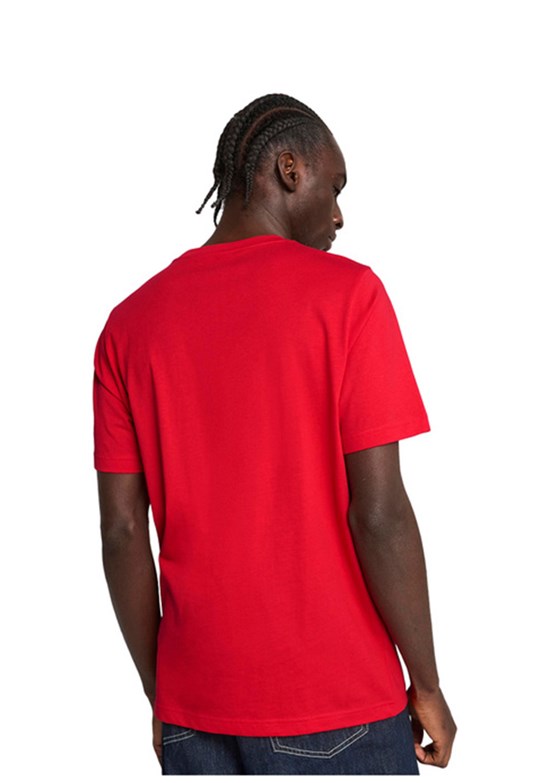 PUMA Kırmızı Unisex Ess No. 1 Logo Baskılı T-Shirt