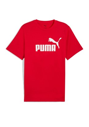 PUMA Kırmızı Unisex Ess No. 1 Logo Baskılı T-Shirt