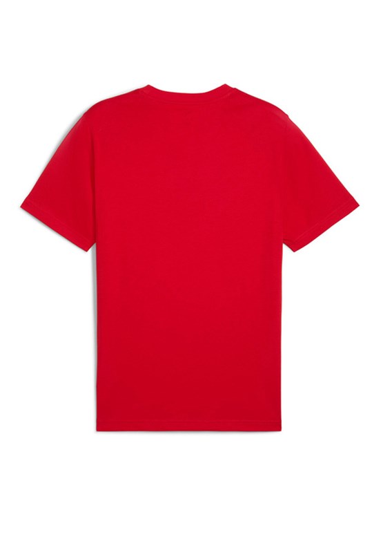 PUMA Kırmızı Unisex Ess No. 1 Logo Baskılı T-Shirt