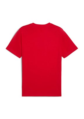 PUMA Kırmızı Unisex Ess No. 1 Logo Baskılı T-Shirt