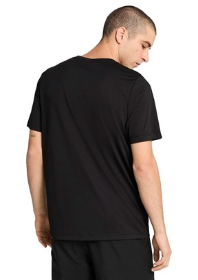 PUMA Siyah Unisex Ess Small Logo Poly Baskılı T-Shirt