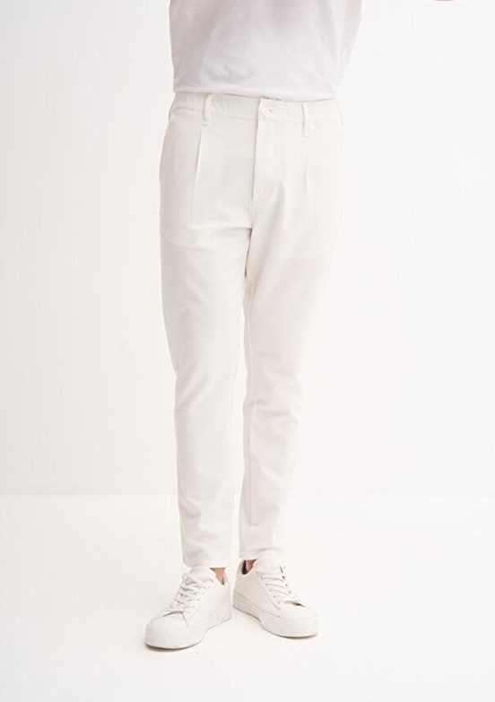 CAZADOR Caz 0017 - 25YCEED00017 Erkek Beyaz Jogger Pantolon