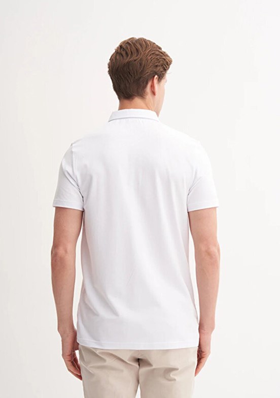 CAZADOR Caz 4008 Erkek Beyaz Polo Yaka T-Shirt