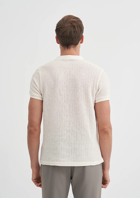 CAZADOR Ekru Erkek Polo Yaka T-shirt
