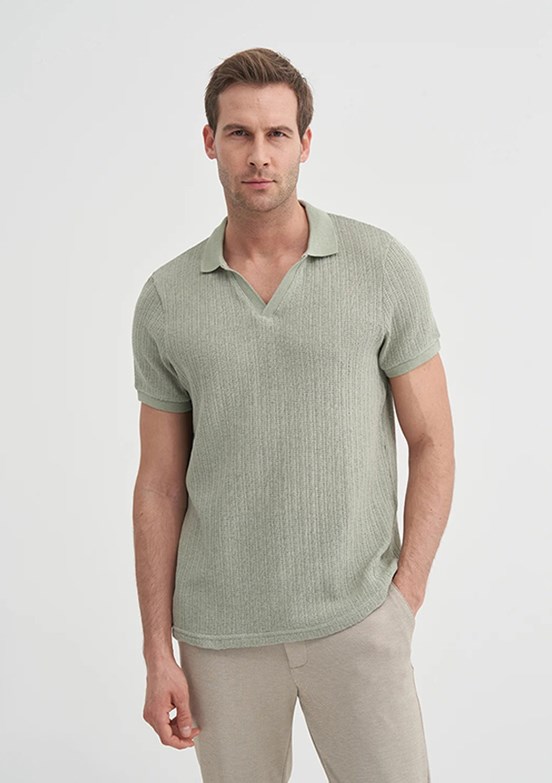 CAZADOR Açık Haki Erkek Polo Yaka T-shirt