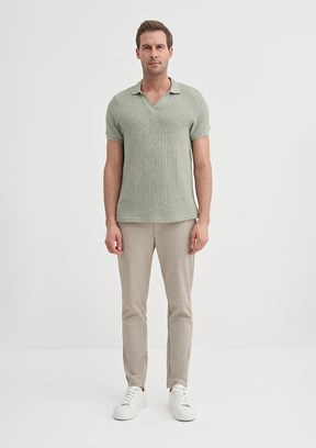 CAZADOR Açık Haki Erkek Polo Yaka T-shirt