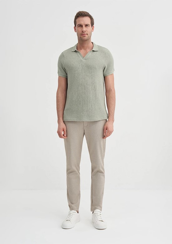 CAZADOR Açık Haki Erkek Polo Yaka T-shirt