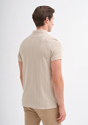 CAZADOR Bej Erkek Polo Yaka T-shirt