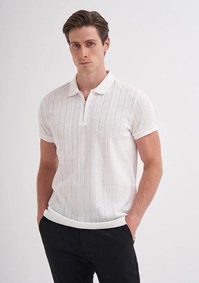 CAZADOR Ekru Erkek Polo Yaka T-shirt