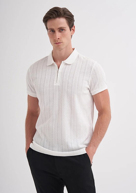 CAZADOR Ekru Erkek Polo Yaka T-shirt