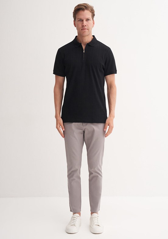 CAZADOR Siyah Erkek Polo Yaka T-Shirt