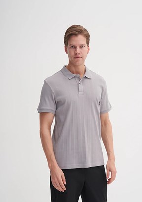 CAZADOR Gri Erkek Polo Yaka T-shirt