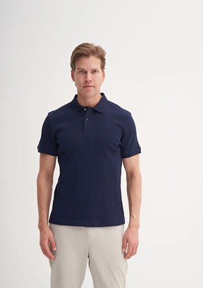 CAZADOR Lacivert Erkek Polo Yaka T-shirt