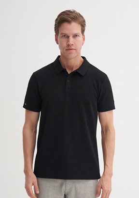 CAZADOR Caz 4201 - 25YCEEO04201 Erkek Siyah Polo Yaka T-Shirt