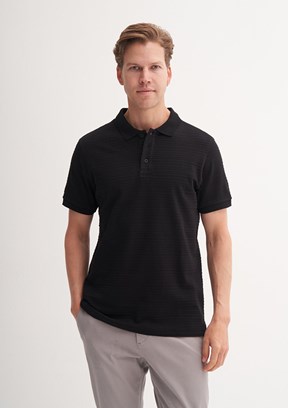 CAZADOR Siyah Erkek Polo Yaka T-Shirt