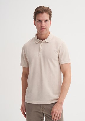 CAZADOR Caz 4222 Erkek Bej Polo Yaka T-Shirt