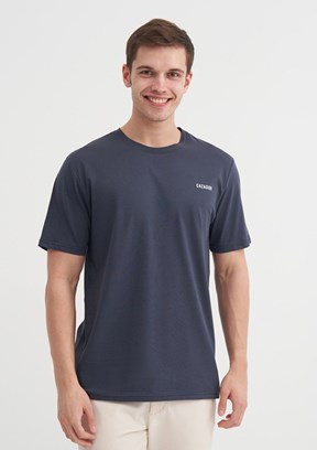 CAZADOR Caz 4233 - 25YCEEO04233 Erkek Antrasit Bisiklet Yaka T-Shirt