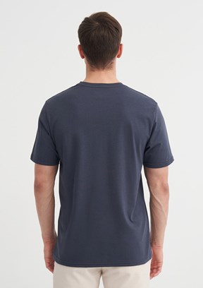 CAZADOR Caz 4233 - 25YCEEO04233 Erkek Antrasit Bisiklet Yaka T-Shirt