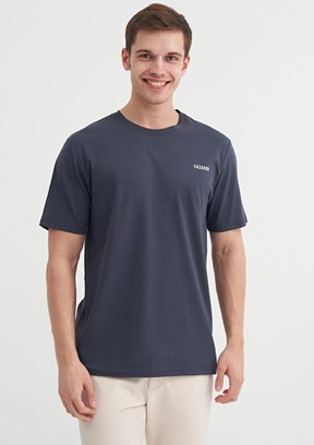 CAZADOR Antrasit Erkek Bisiklet Yaka T-Shirt
