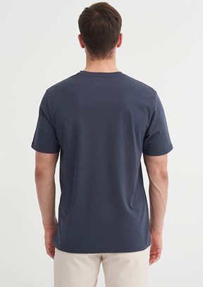 CAZADOR Antrasit Erkek Bisiklet Yaka T-Shirt