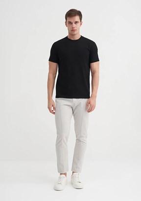 CAZADOR Siyah Erkek Bisiklet Yaka T-shirt