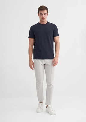 CAZADOR Lacivert Erkek Bisiklet Yaka T-shirt