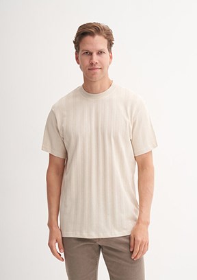 CAZADOR Caz 4277 Erkek Bej Bisiklet Yaka T-Shirt