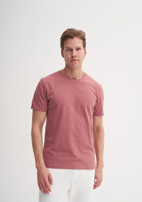 CAZADOR Gül Kurusu Erkek Bisiklet Yaka T-shirt