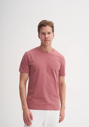 CAZADOR Gül Kurusu Erkek Bisiklet Yaka T-shirt