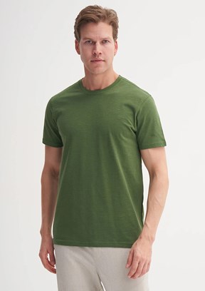 CAZADOR Yeşil Erkek Bisiklet Yaka T-shirt