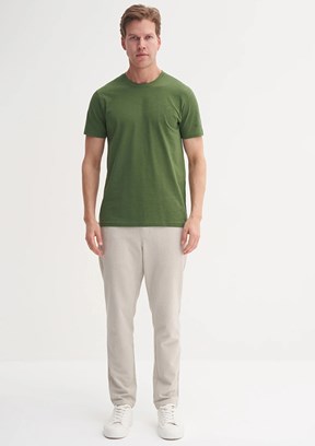 CAZADOR Yeşil Erkek Bisiklet Yaka T-shirt