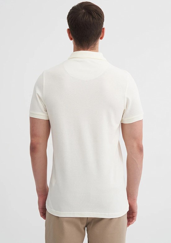 CAZADOR Beyaz Erkek Polo Yaka T-Shirt