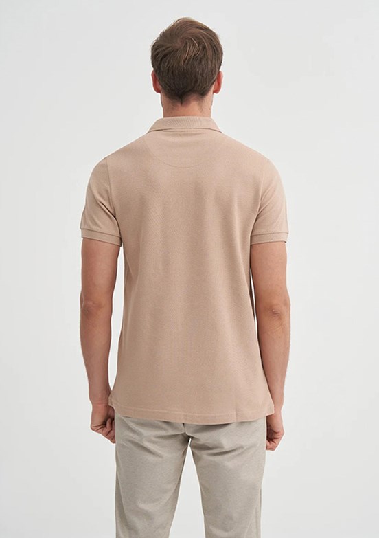 CAZADOR Bej Erkek Polo Yaka T-Shirt