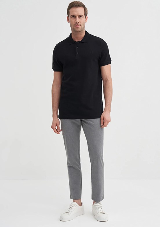 CAZADOR Siyah Erkek Polo Yaka T-Shirt