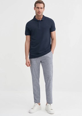 CAZADOR Lacivert Erkek Polo Yaka T-Shirt