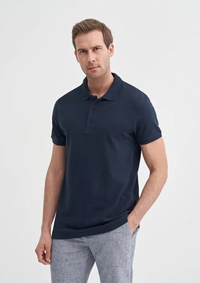 CAZADOR Lacivert Erkek Polo Yaka T-Shirt