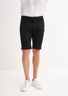 CAZADOR Black Wash Erkek Denim Bermuda Şort