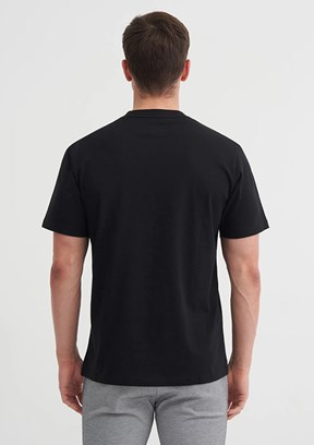 CAZADOR Siyah Erkek Bisiklet Yaka T-shirt