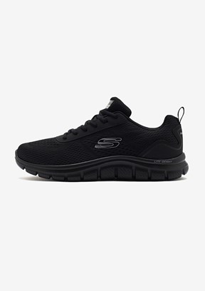 SKECHERS Track-Leshur - 232758TK BBK Erkek Siyah Yürüyüş Ayakkabısı