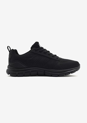 SKECHERS Track-Leshur - 232758TK BBK Erkek Siyah Yürüyüş Ayakkabısı