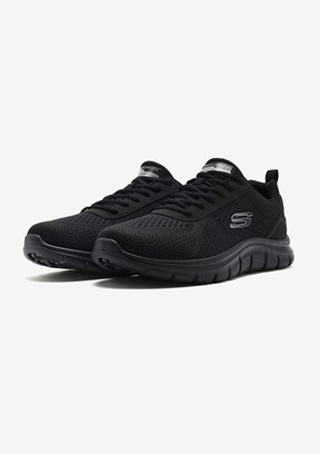 SKECHERS Track-Leshur - 232758TK BBK Erkek Siyah Yürüyüş Ayakkabısı