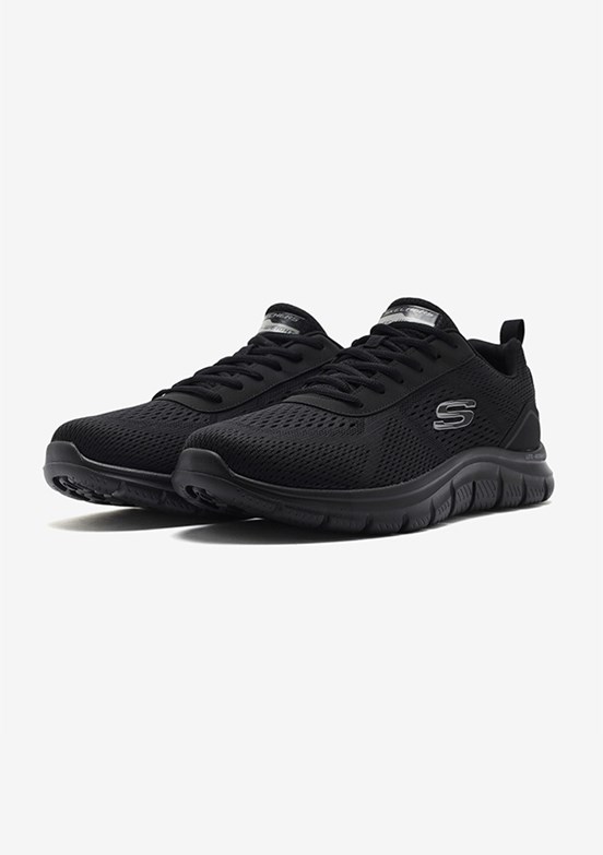 SKECHERS Track-Leshur - 232758TK BBK Erkek Siyah Yürüyüş Ayakkabısı