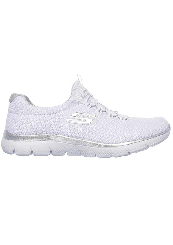 SKECHERS Beyaz Gümüş Kadın Snekaer Ayakkabı