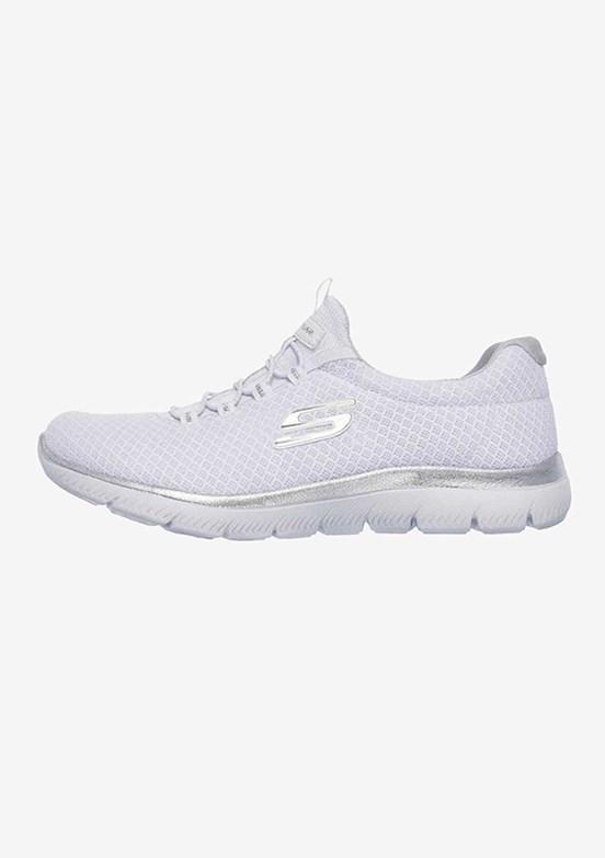 SKECHERS Beyaz Gümüş Kadın Snekaer Ayakkabı