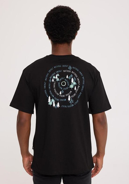 THE CROW Naturel - TC9030 Erkek Siyah Relax T-Shirt
