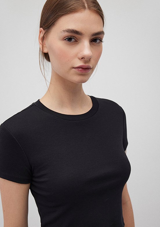 MAVİ Siyah Kadın Basic T-Shirt